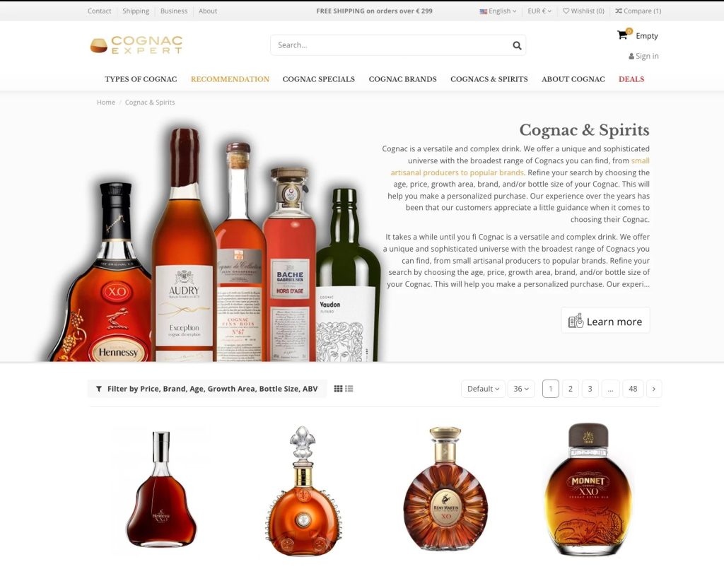 Cognac Expert: kategoria Cognac & Spirits